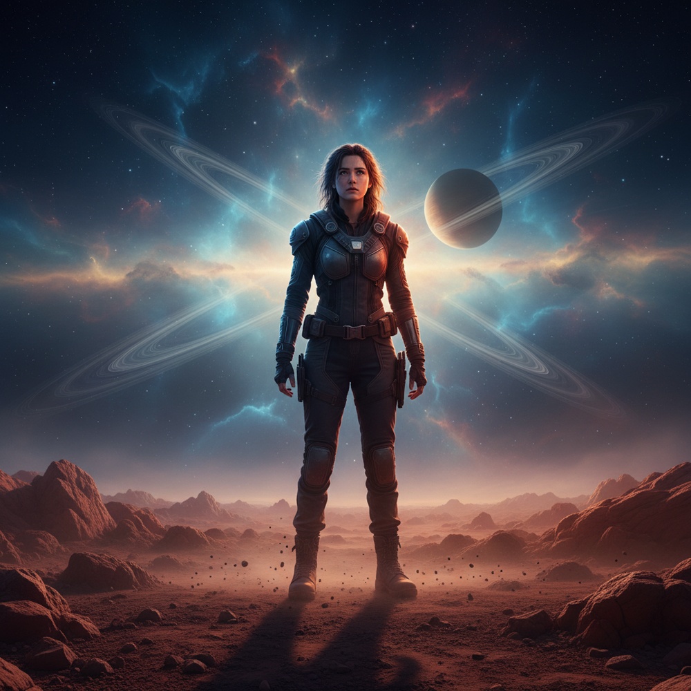 Composited cinematic scene: extracted person placed into a new environment, perfect lighting match, realistic contact shadows, natural perspective, clean matte quality, professional VFX look, photorealistic, 4k